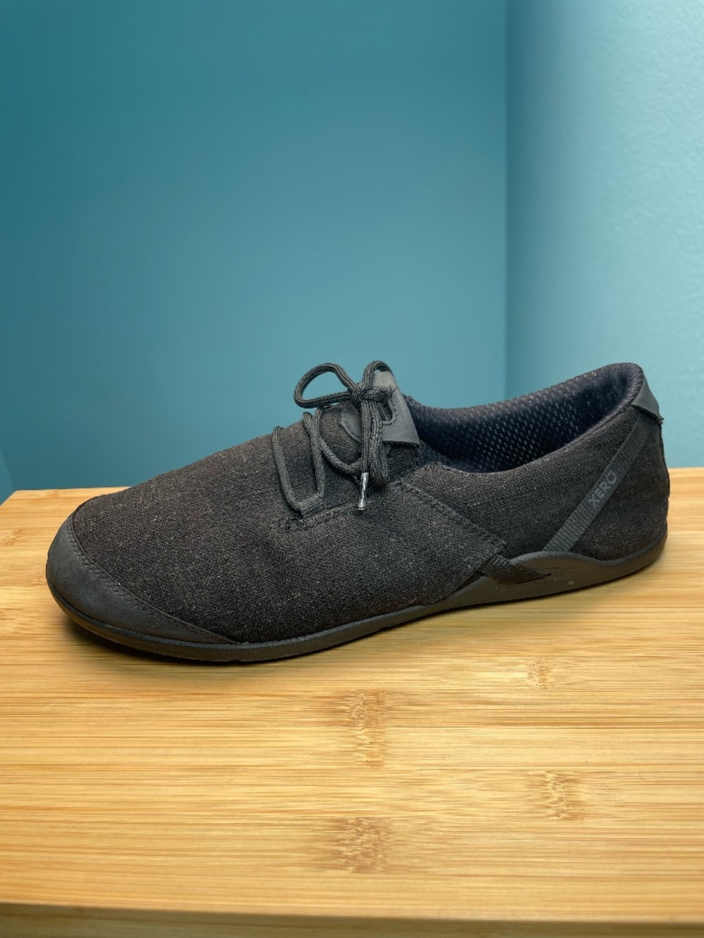 Xero Shoes Mens Hana Hemp Black Lace Up Barefoot Minimalist Shoes 11 Lightweight